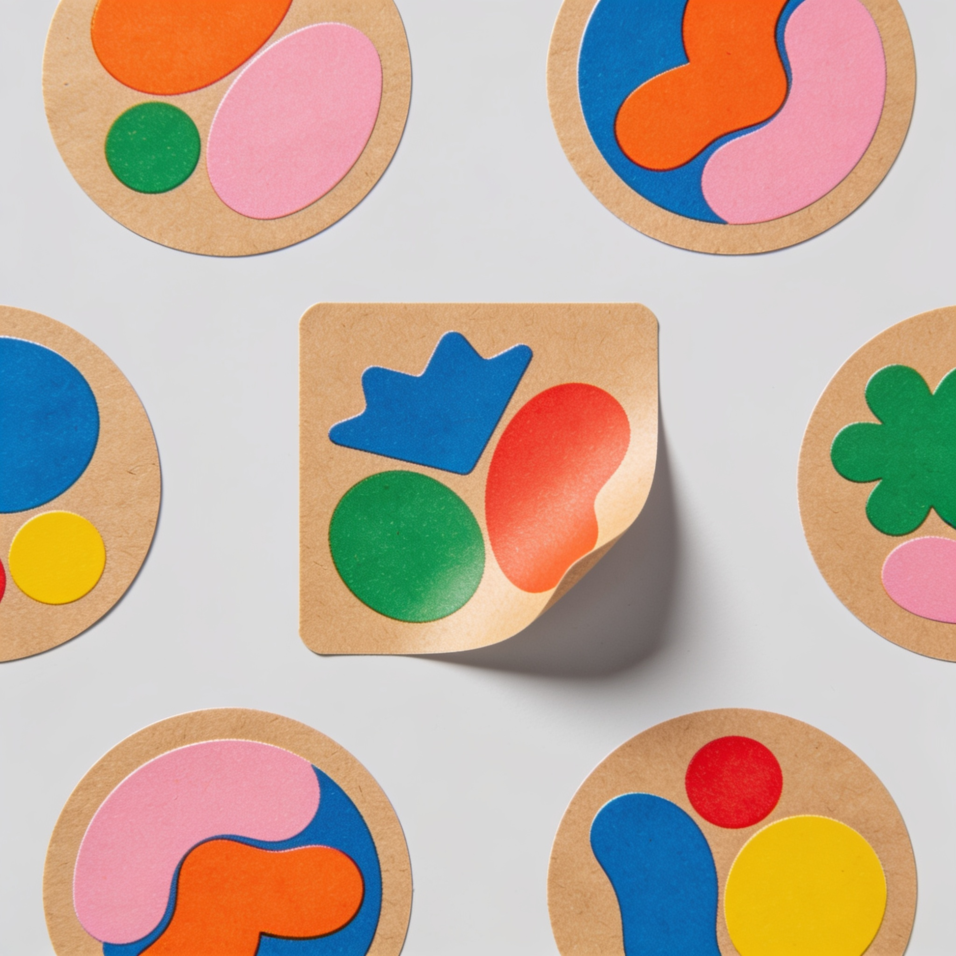 Kraft stickers