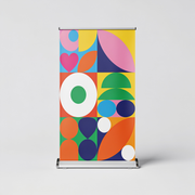Dubbele roll-up banner