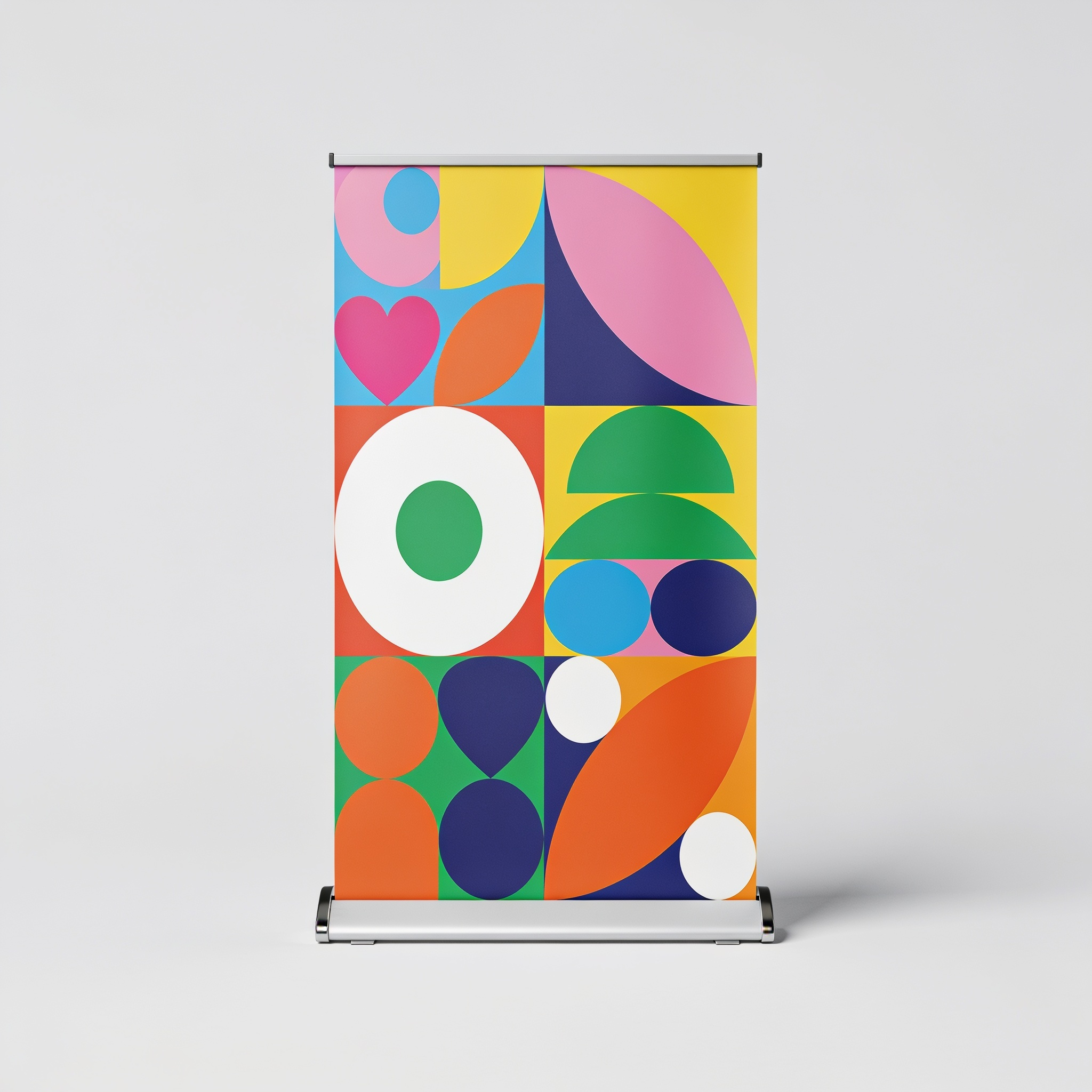 Dubbele roll-up banner