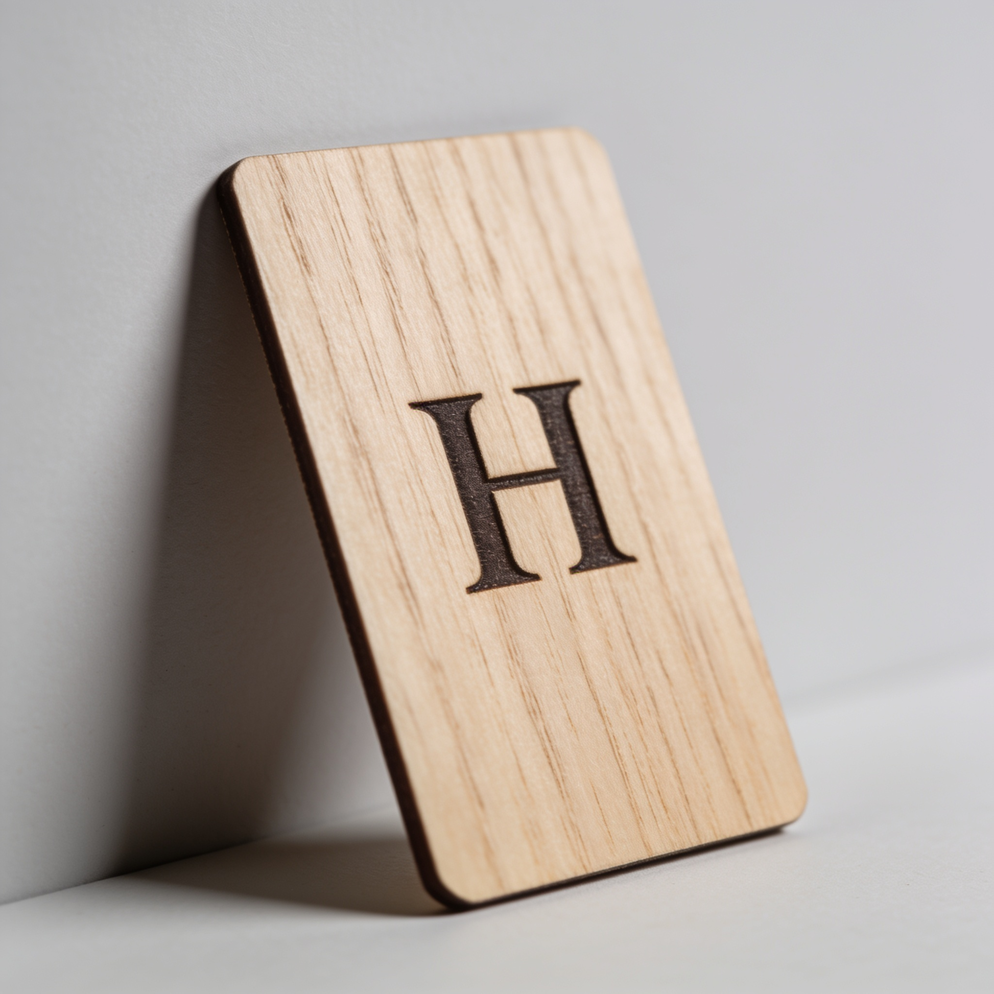 Houten visitekaartjes