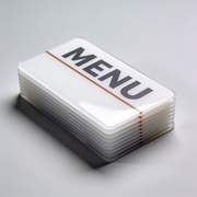 Menukaarten kunststof